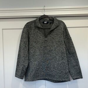 Lands' End Women’s Gray Fleece 1/4 Zip Size 1X